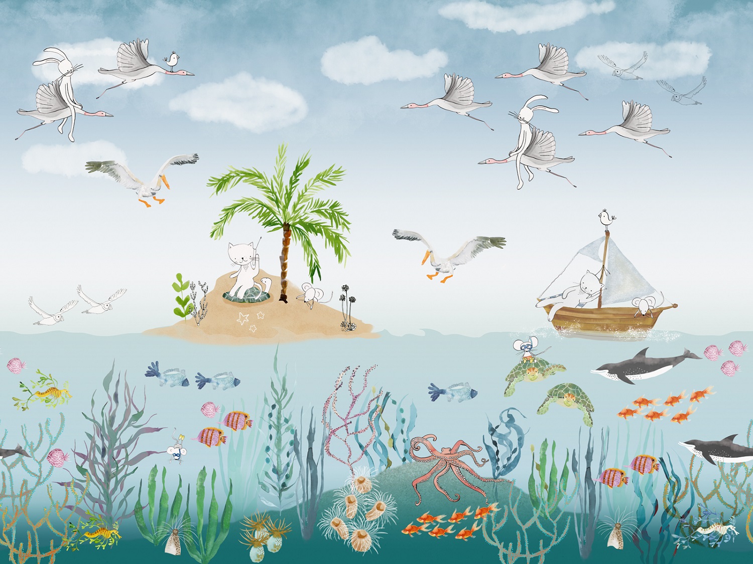 Панно Affresco Сказки NL671-COL2 2x2,68 м