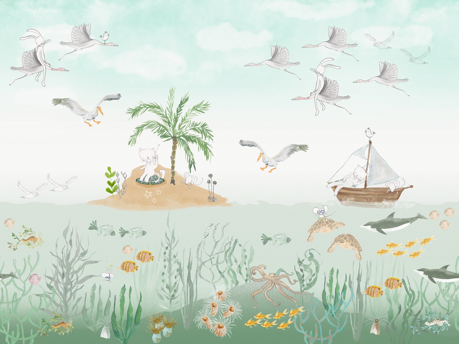 Панно Affresco Сказки NL671-COL3 2x2,68 м