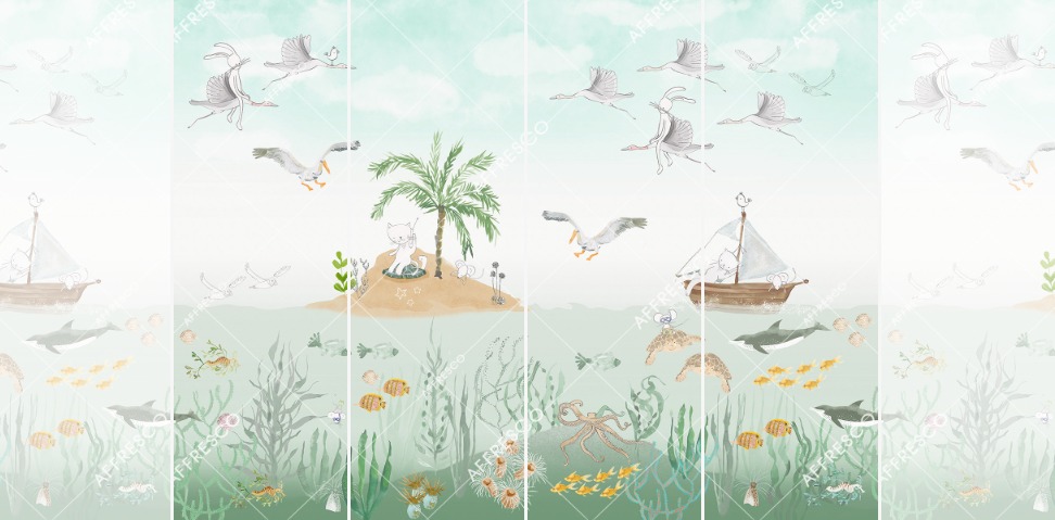 Панно Affresco Сказки NL671-COL3 2x2,68 м