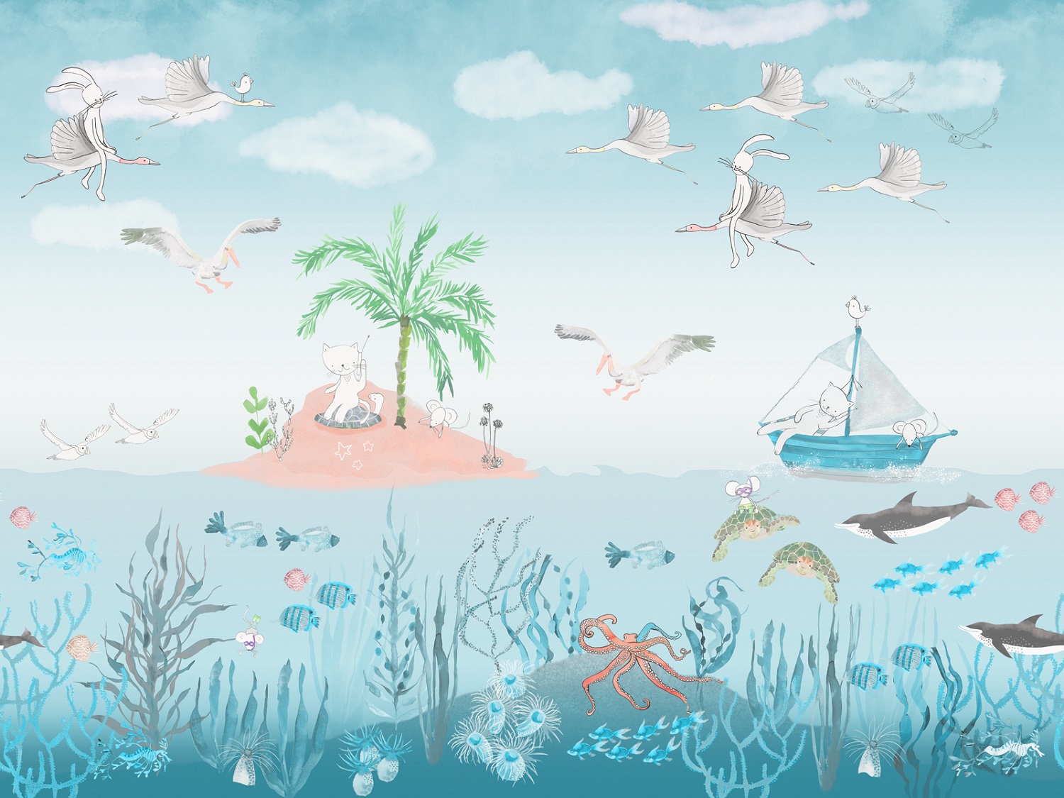 Панно Affresco Сказки NL671-COL4 2x2,68 м