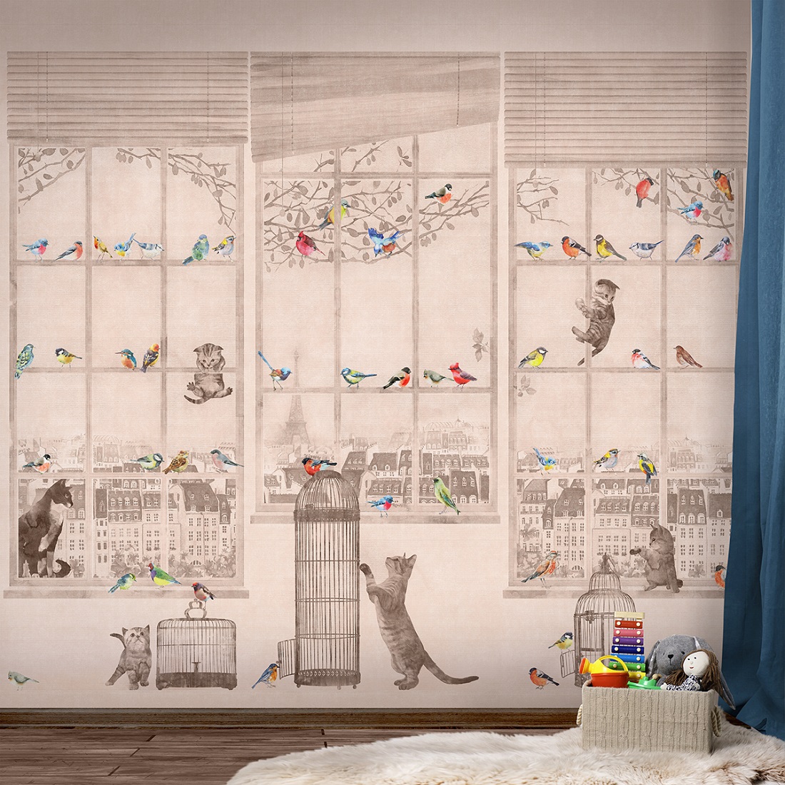 Панно Affresco Сказки AB668-COL1 2x2,01 м фото в интерьере