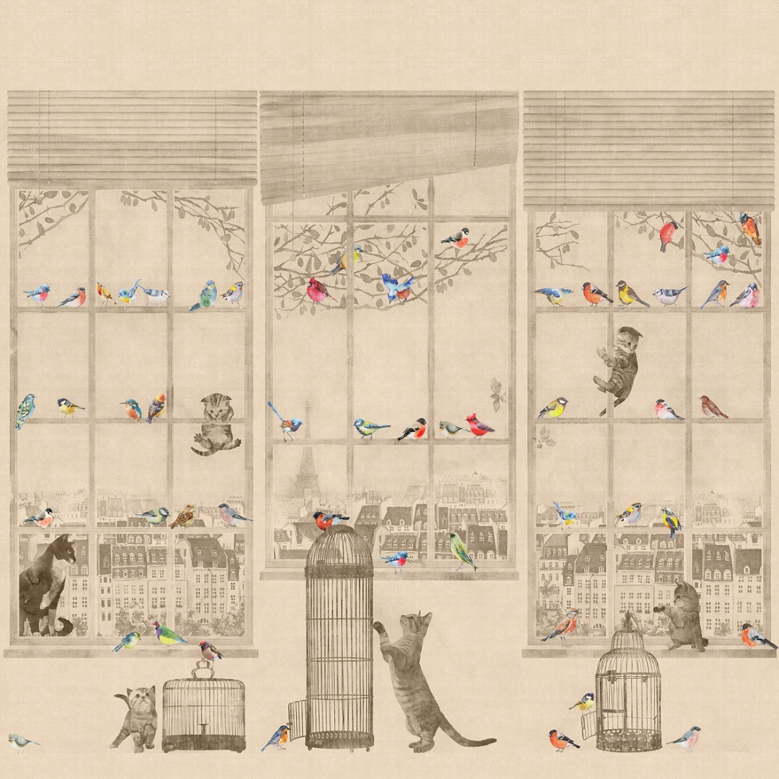 Панно Affresco Сказки AB668-COL3 2x2,01 м