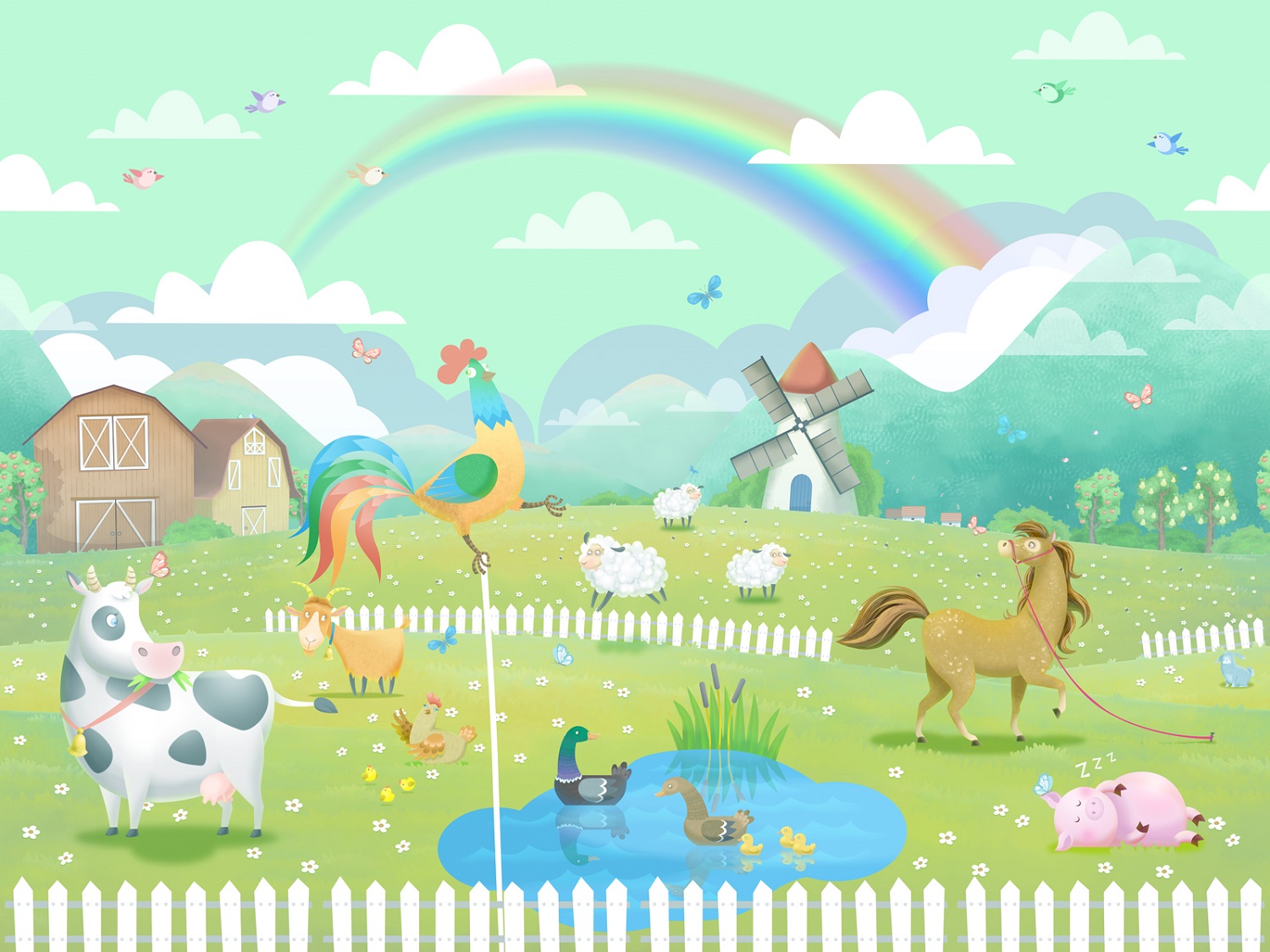 Панно Affresco Сказки IL662-COL2 2x2,68 м