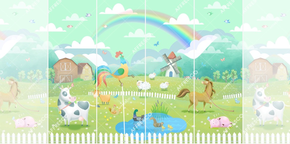 Панно Affresco Сказки IL662-COL2 2x2,68 м