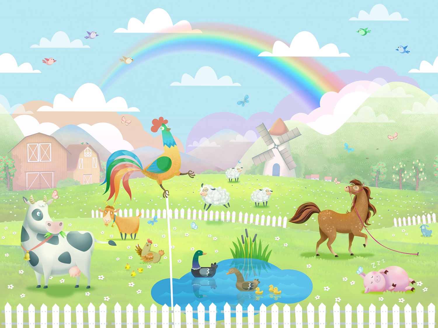 Панно Affresco Сказки IL662-COL3 2x2,68 м