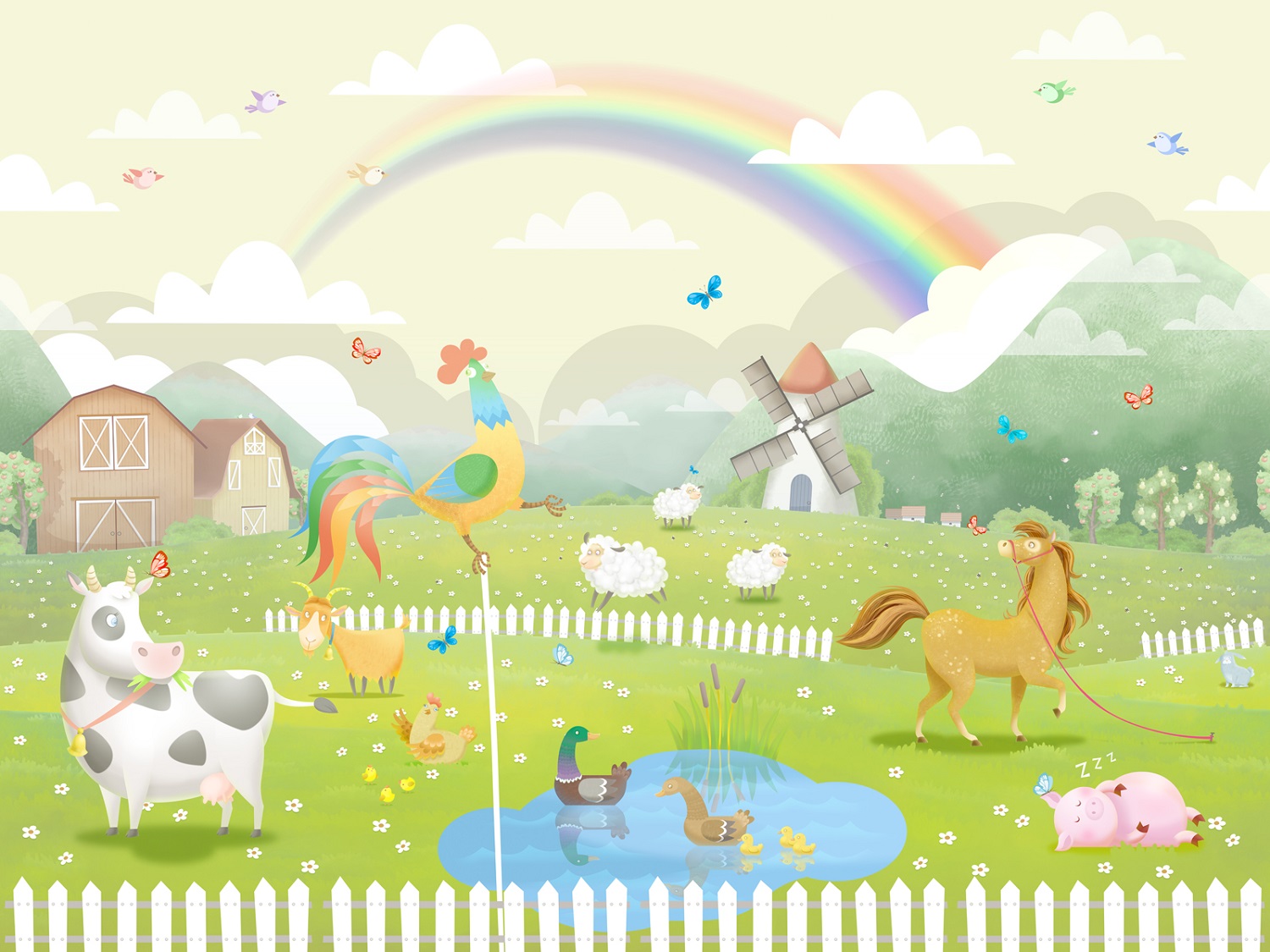 Панно Affresco Сказки IL662-COL4 2x2,68 м