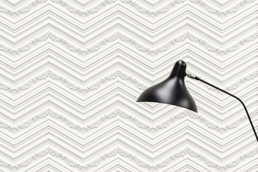 Стеновая панель под покраску Orac Decor New Classic Chevron W130 2000×400×20 фото в интерьере