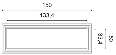 Стеновая панель под покраску Orac Decor New Classic Autoire W120 1500×500×32