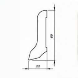 Плинтус деревянный Pedross дуб 2500×60×22