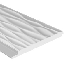 Стеновая панель из полистирола под покраску Hiwood LV127W NP 2700×120×12