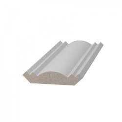 Потолочный плинтус ЛДФ под покраску Ultrawood CR 0021 2440×46×46