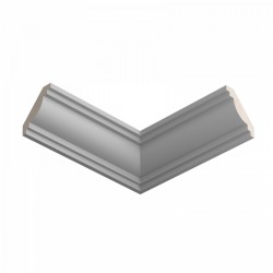 Потолочный плинтус ЛДФ под покраску Ultrawood CR 0021 2440×46×46