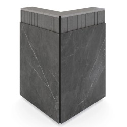 Профиль алюминиевый теневой Laconistiq Dual Черный 22-11-300 3000×8,6×12