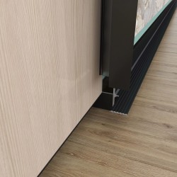 Профиль алюминиевый теневой с подсветкой Laconistiq Multilevel Черный 25-11-300 3000×46,3×27,7