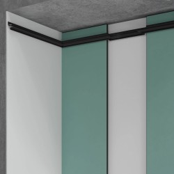 Профиль алюминиевый теневой с подсветкой Laconistiq Multilevel Черный 25-11-300 3000×46,3×27,7