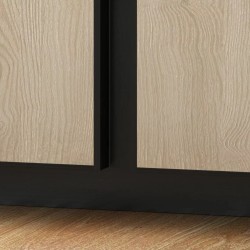 Профиль алюминиевый теневой Laconistiq Dual Черный муар RAL 9005 22-31-300 3000×8,6×12