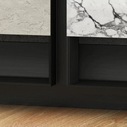 Профиль алюминиевый теневой Laconistiq Dual Черный муар RAL 9005 22-31-300 3000×8,6×12