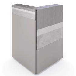 Профиль алюминиевый теневой Laconistiq Dual Черный муар RAL 9005 22-31-300 3000×8,6×12