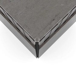 Профиль алюминиевый теневой Laconistiq Dual Черный муар RAL 9005 22-31-300 3000×8,6×12