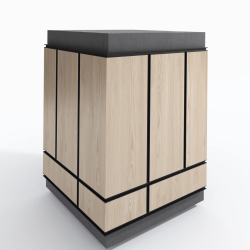 Профиль алюминиевый теневой Laconistiq Dual Черный муар RAL 9005 22-31-300 3000×8,6×12