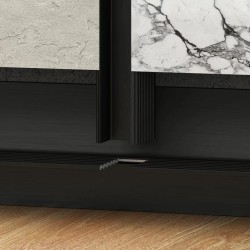 Профиль алюминиевый теневой Laconistiq Dual Черный муар RAL 9005 22-31-300 3000×8,6×12