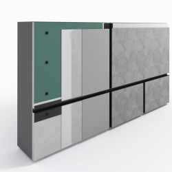 Профиль алюминиевый теневой Laconistiq Classic Черный муар RAL 9005 21-31-300 3000×37×10,7