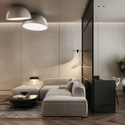 Профиль алюминиевый теневой Laconistiq Classic Черный муар RAL 9005 21-31-300 3000×37×10,7