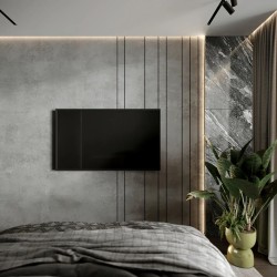 Профиль алюминиевый теневой Laconistiq Classic Черный муар RAL 9005 21-31-300 3000×37×10,7