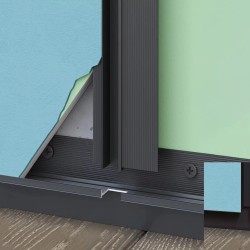 Профиль алюминиевый теневой Laconistiq Classic Черный муар RAL 9005 21-31-300 3000×37×10,7